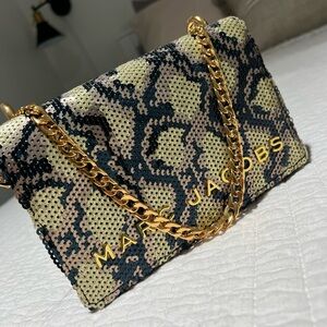Marc Jacobs evening shoulder bag sequin snake